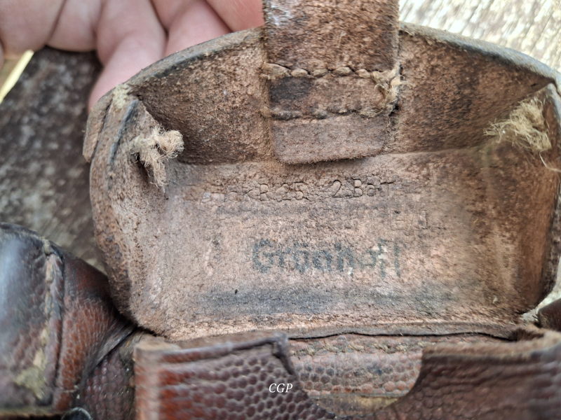 Mauser K98 Patronentasche Truppenstempel- WK2 / Vorkrieg Originalstück – Bild 2