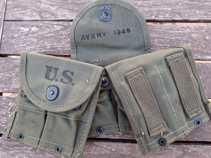 .30 M1 Carbine Magazintasche Avery 1945 - original US WK2 Ware – Bild 1