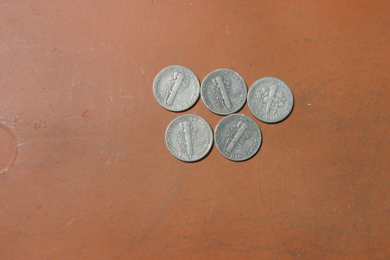 Silbermünzen alte 10 US Centstücke Dimes – Bild 2