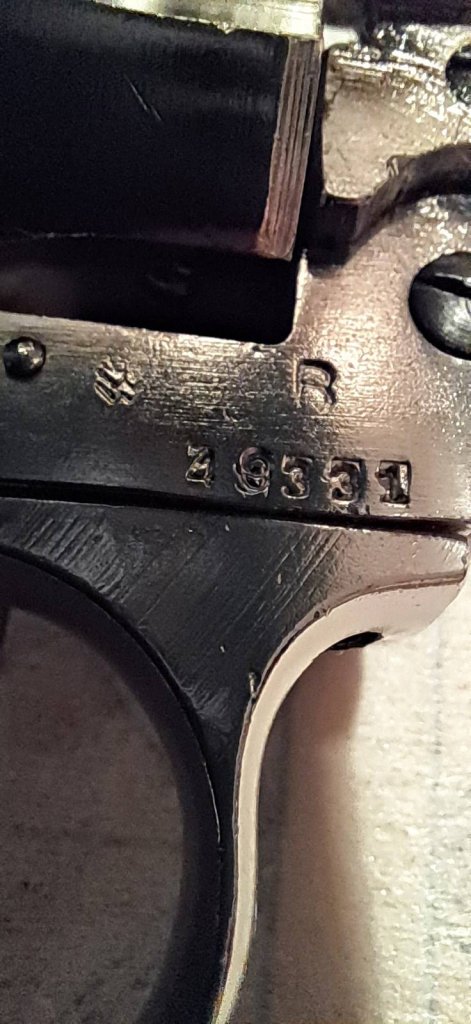 Webley Mk. IV - Israel Polizei Arsenal - Vernickelt (bei Betrieb) – Bild 5
