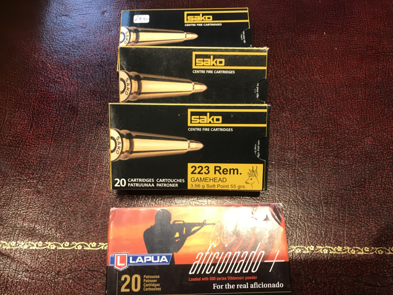 60 Patronen Sako .223 mit 3,56 g Gamehead – Bild 1