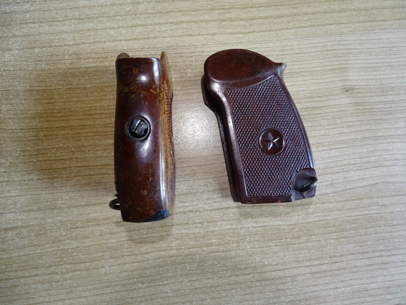 Russische - Makarov - Griffschale - braun - sehr gut – Bild 1