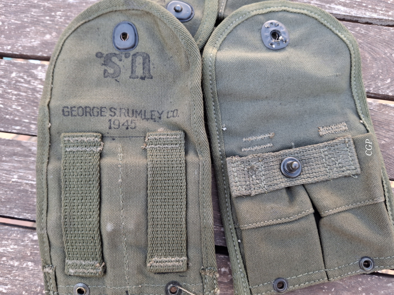 .30 M1 Carbine Magazintasche George S. Rumley 1945 - original US WK2 Ware – Bild 2