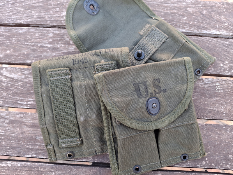 .30 M1 Carbine Magazintasche George S. Rumley 1945 - original US WK2 Ware – Bild 1