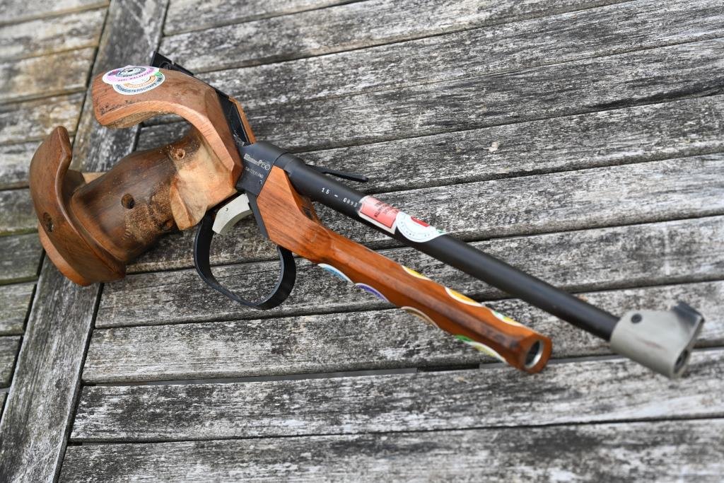 Freie Pistole KK-Matchwaffe Sportpistole Hämmerli 150 Kal. .22 l.r., Bj. 1974 – Bild 5