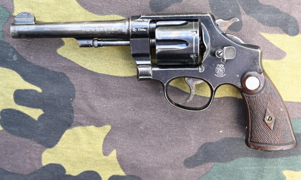 Revolver Polizeiwaffe Smith &Wesson M 1917 Military & Police Kal. .45 Auto, Brasil 1937 – Bild 2