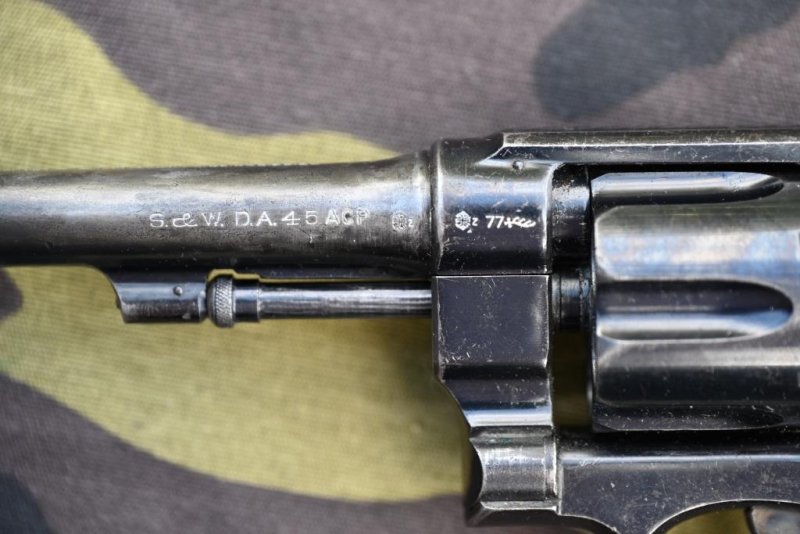 Revolver Polizeiwaffe Smith &Wesson M 1917 Military & Police Kal. .45 Auto, Brasil 1937 – Bild 6