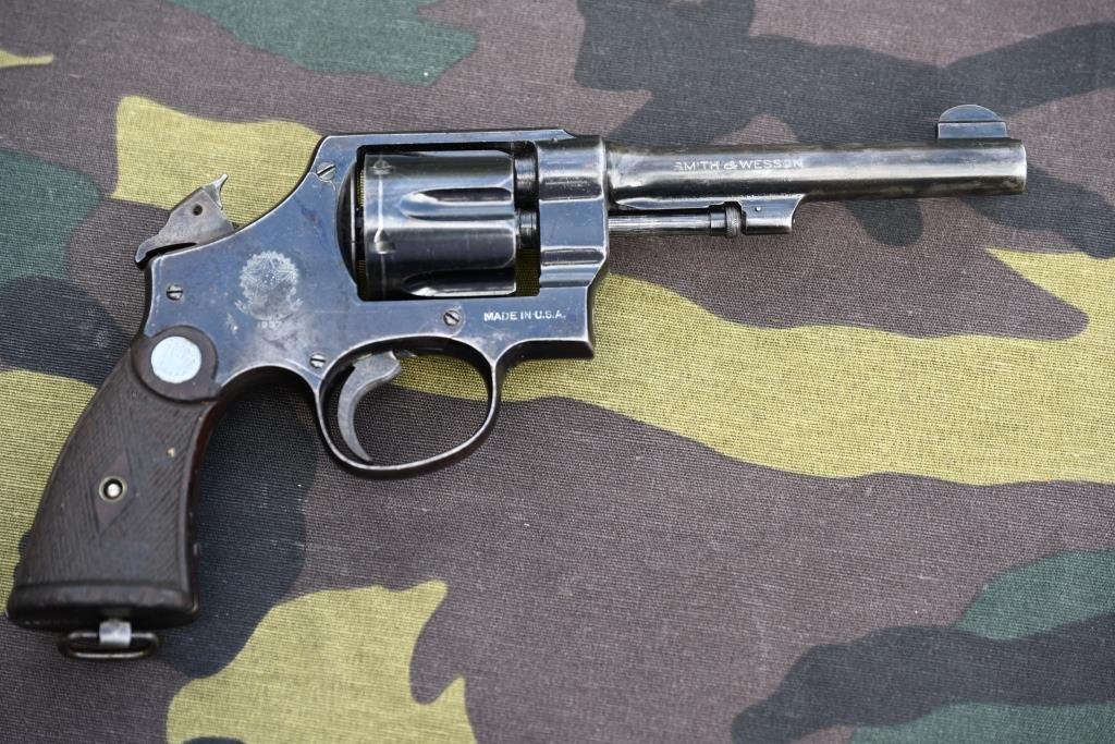 Revolver Polizeiwaffe Smith &Wesson M 1917 Military & Police Kal. .45 Auto, Brasil 1937 – Bild 4