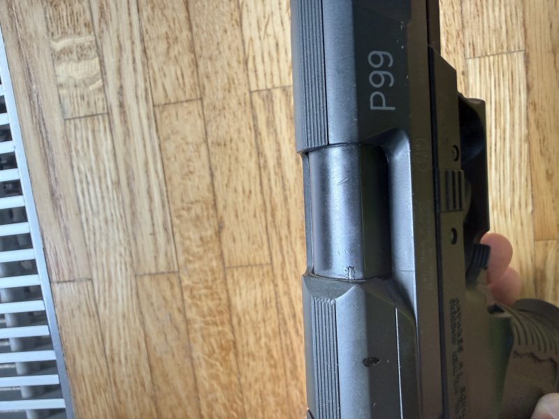 Walter P99 Schreckschusspistole 9mm PTB 762 schwarz Schreckschuss Pistole guter Zustand! – Bild 5