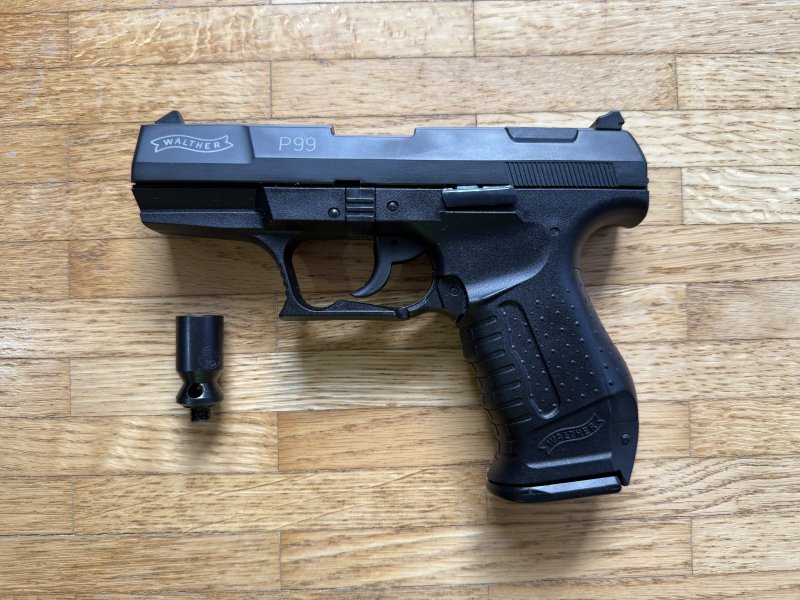 Walter P99 Schreckschusspistole 9mm PTB 762 schwarz Schreckschuss Pistole guter Zustand! – Bild 1