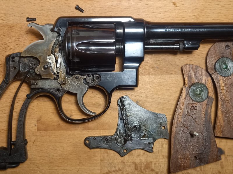 Smith & Wesson S&W 1917 1937 Revolver .38 special N-Frame statt .45 ACP komplett oder freie Teile – Bild 3