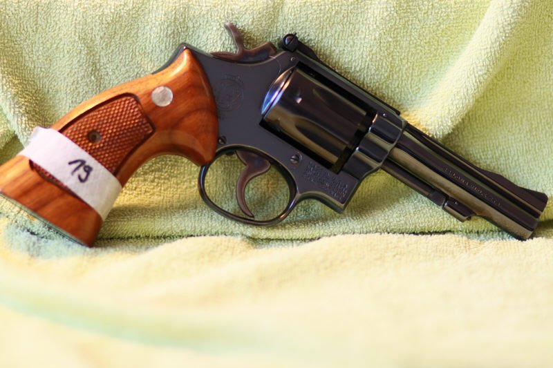 Revolver S&W Smith & Wesson 18-3 .22 lfB l.r. - der 17 als Combat Masterpiece, mit Originalkarton – Bild 2