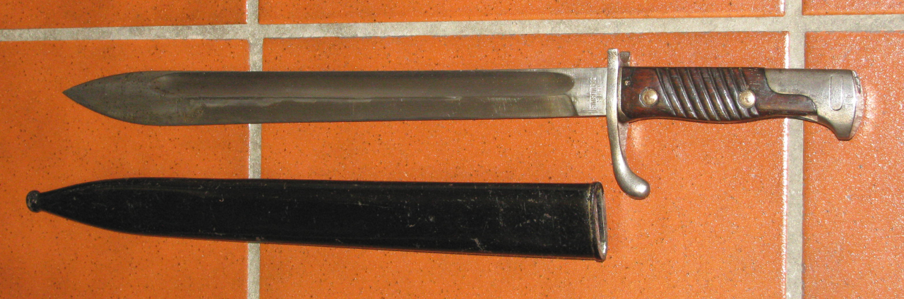 WK1 Bajonett / Seitengewehr 98 / 05 mit SIMSON 15 und der Stahlscheide – Bild 1