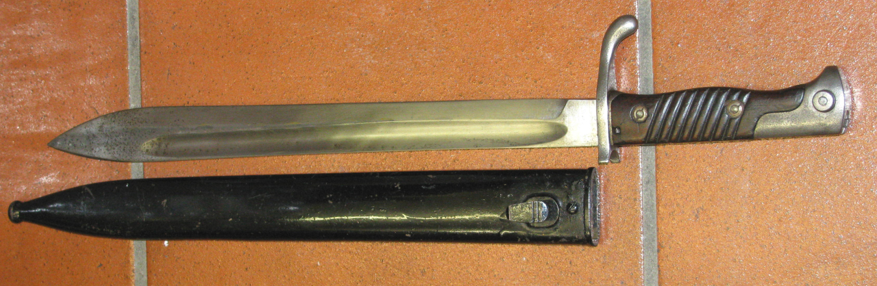 WK1 Bajonett / Seitengewehr 98 / 05 mit SIMSON 15 und der Stahlscheide – Bild 3