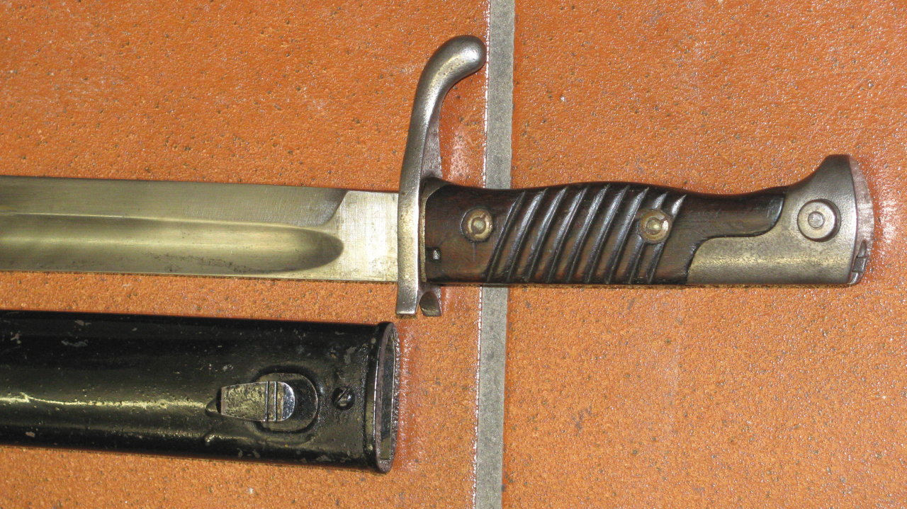 WK1 Bajonett / Seitengewehr 98 / 05 mit SIMSON 15 und der Stahlscheide – Bild 4