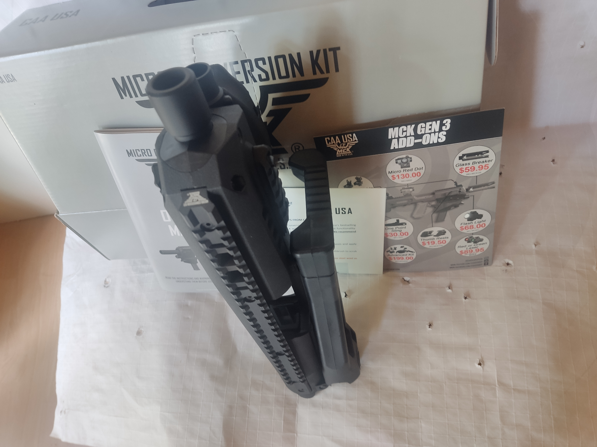 Micro Converion Kit Gen. 2 CAA MCK Glock Anschlagschaft auch Airsoft-tauglich – Bild 3