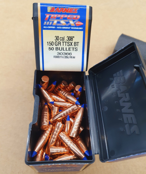 .30-.308/150grs Barnes TTSX No.30366 bleifreie Geschosse 50 Stk. – Bild 1