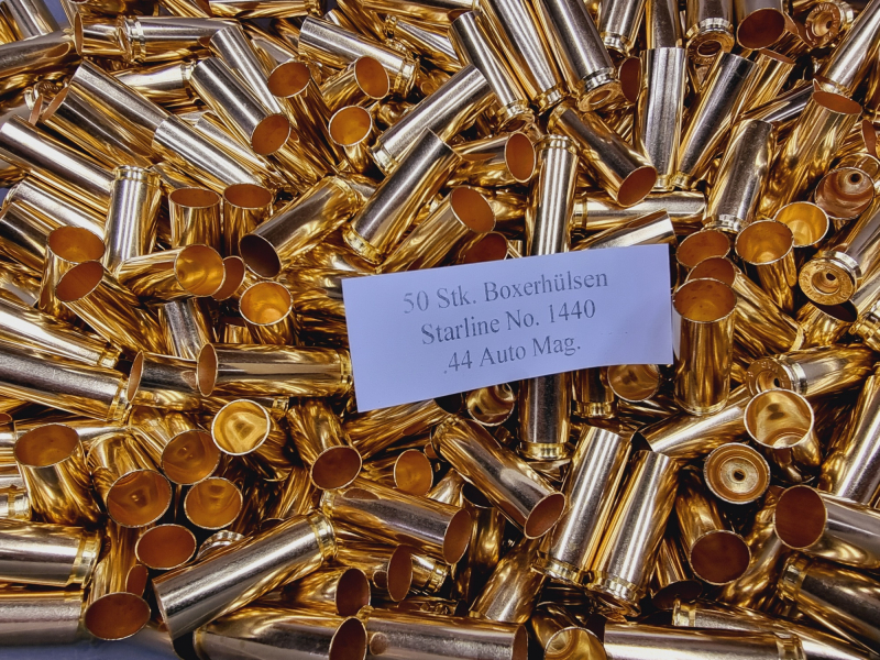 .44 Auto Magnum Boxer-Hülsen Starline 50 Stk. No. 1440 # SSZ Berka – Bild 1
