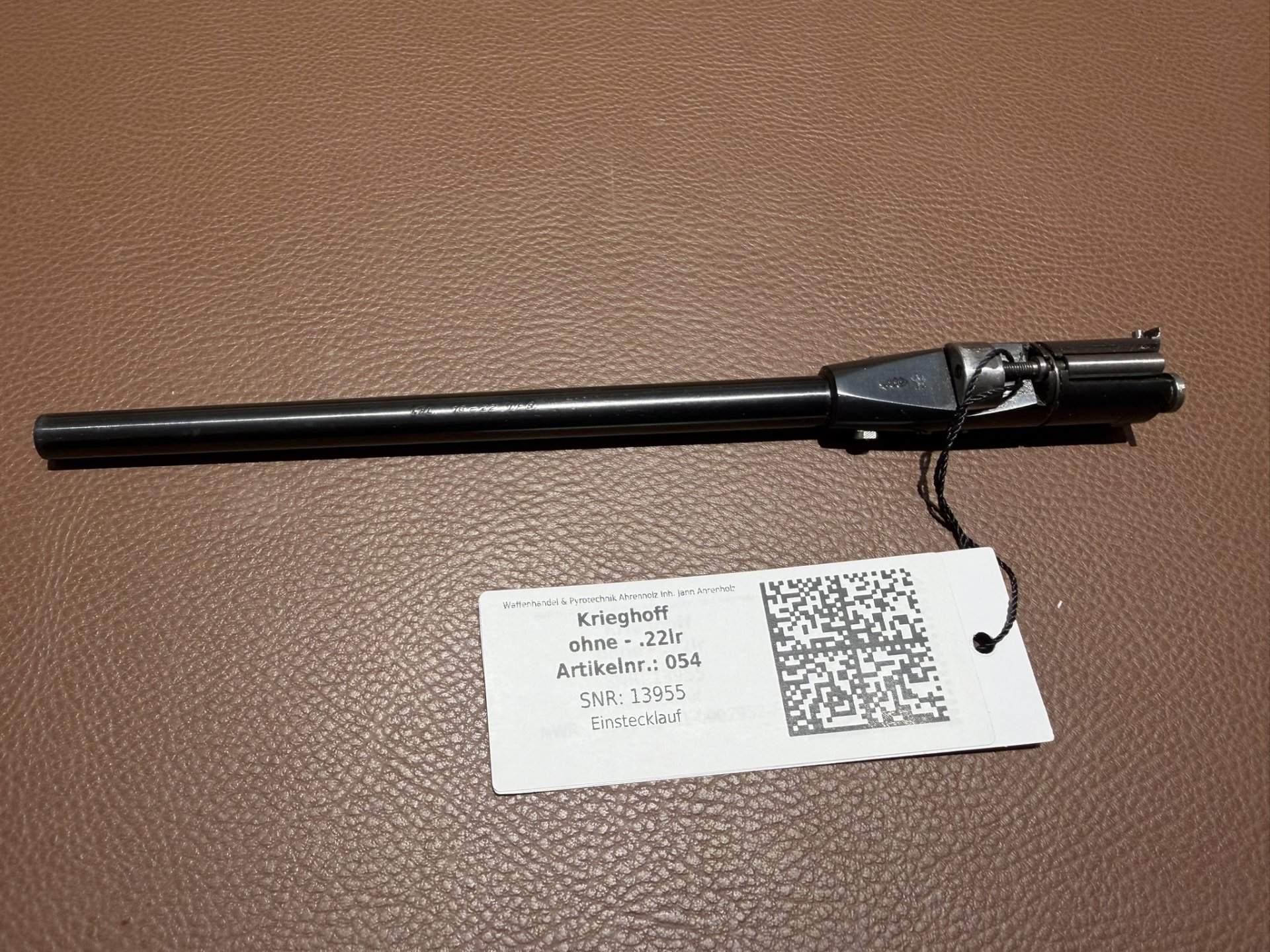 Krieghoff Einstecklauf Kal. .22 l.r. für Schrotkaliber 16 – 22 cm – nur 150 g – Bild 2