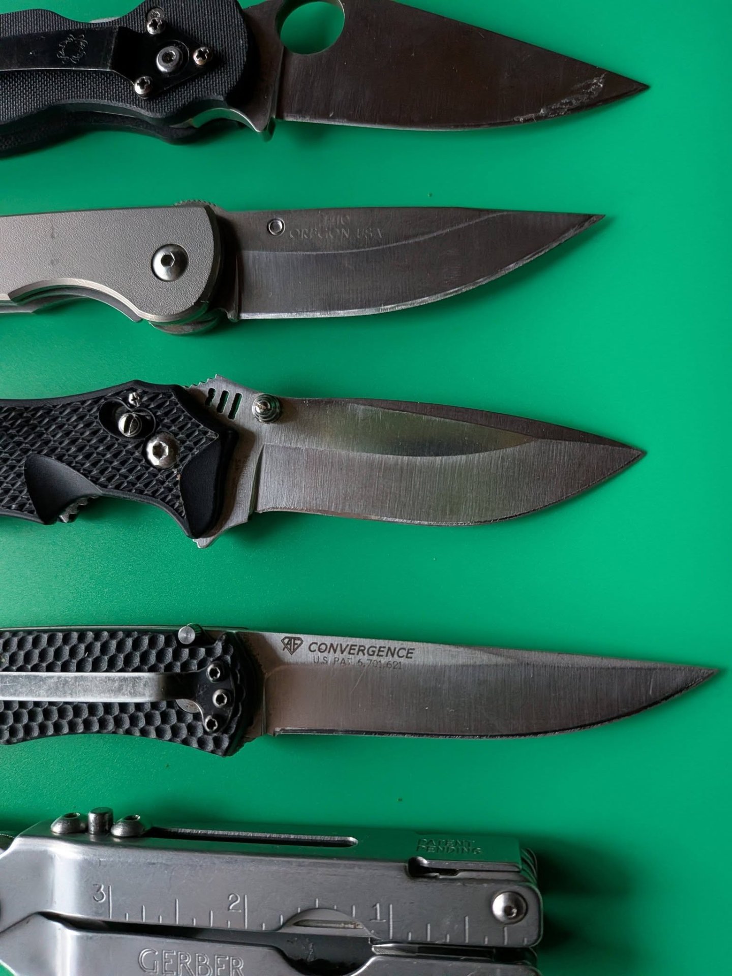 Hochwertiges Taschenmesser Kunvolut mit Spyderco,kershaw,SOG – Bild 5