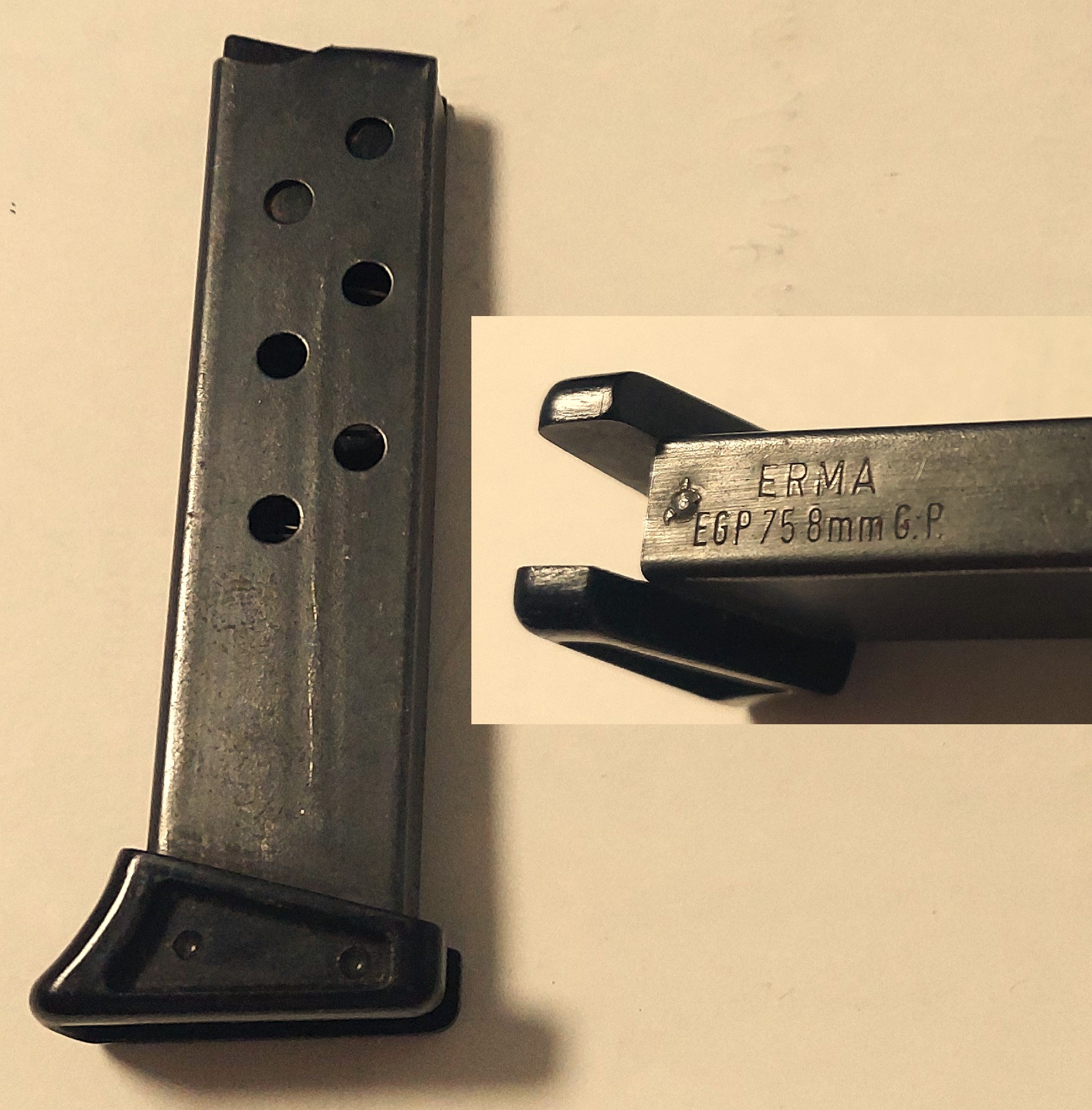 ERMA EGP 75, 8mm -- MAGAZIN -- – Bild 1