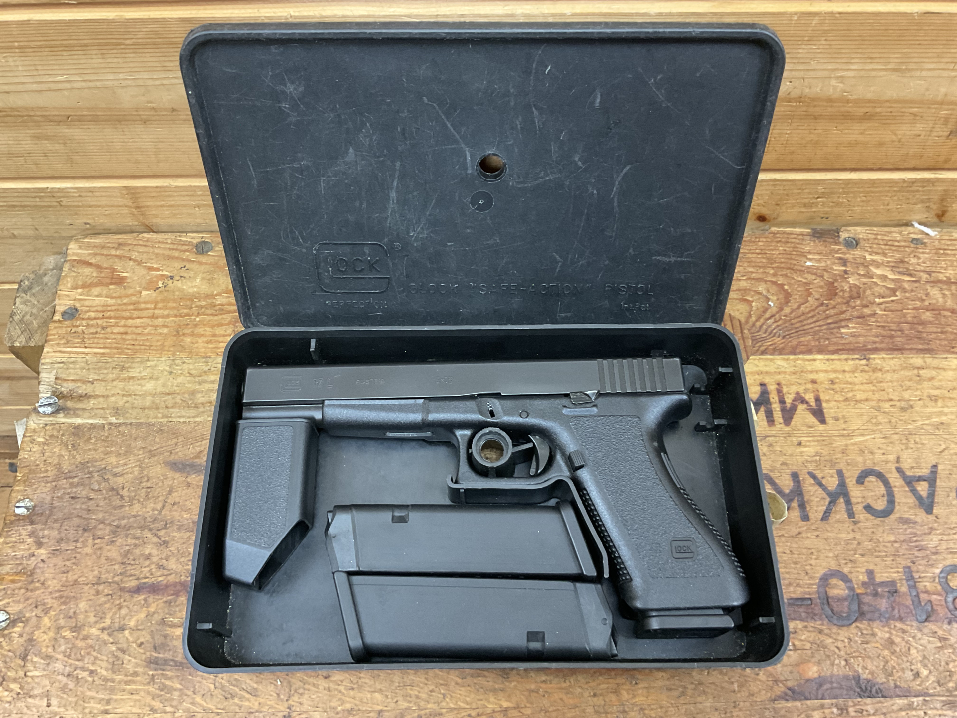 SLP Glock 17 Long, Kal. 9x19, mit 3 Magazinen, guter Zustand! – Bild 1