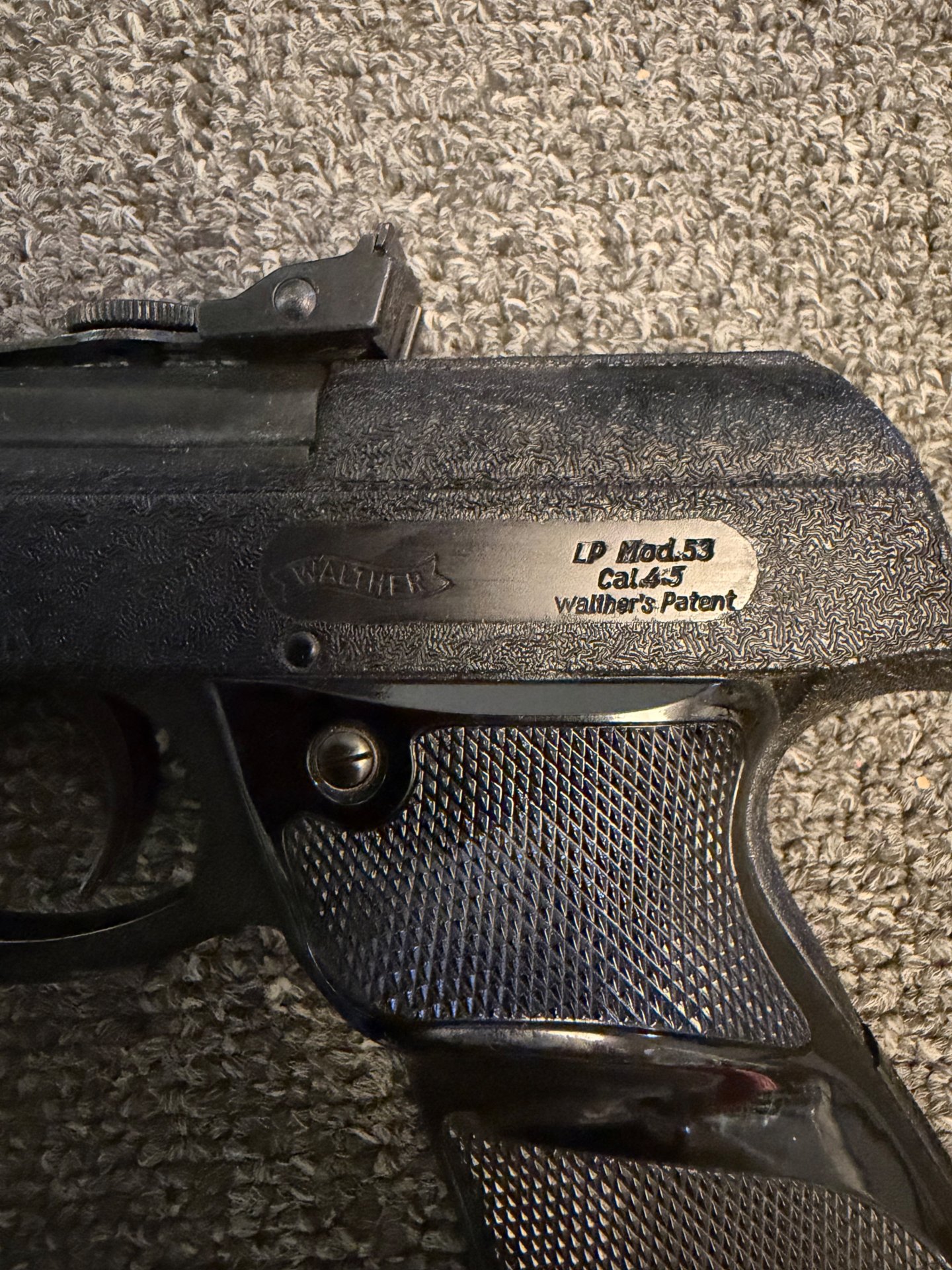 Walther Luftpistole LP53 Baujahr 1965 – Bild 3