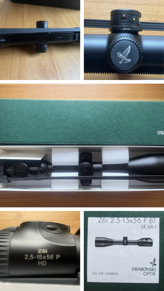 Swarovski Z6i 2,5-15x56 SR Absehen 4A-I mit BT/Ballistikturm – Bild 1