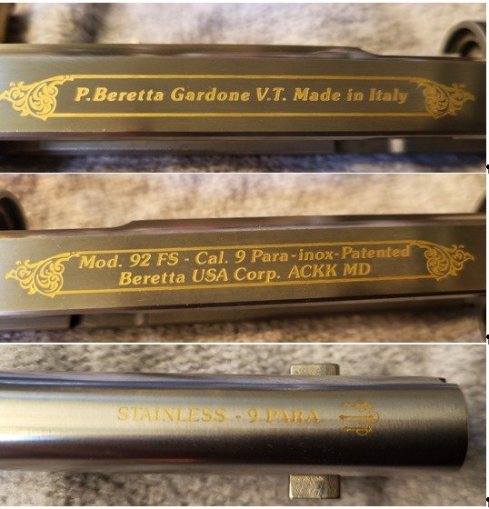 Beretta 92 FS Golden Inox – Full Set! Top Sammlerzustand, überarbeiteter Abzug & Mikrometervisierung – Bild 5