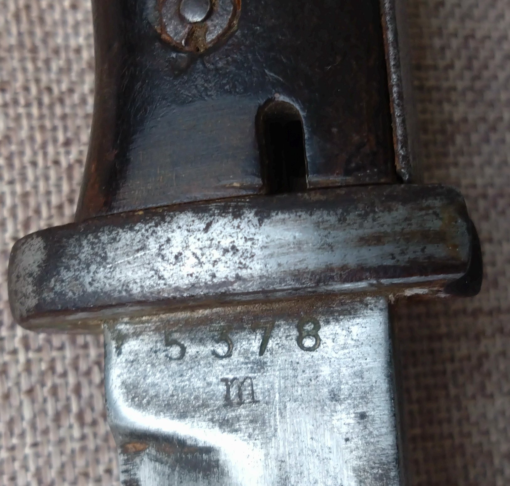 Seitengewehr 84/98 III für K98 – Nummer 5378 m – Drücker gängig – Bild 5