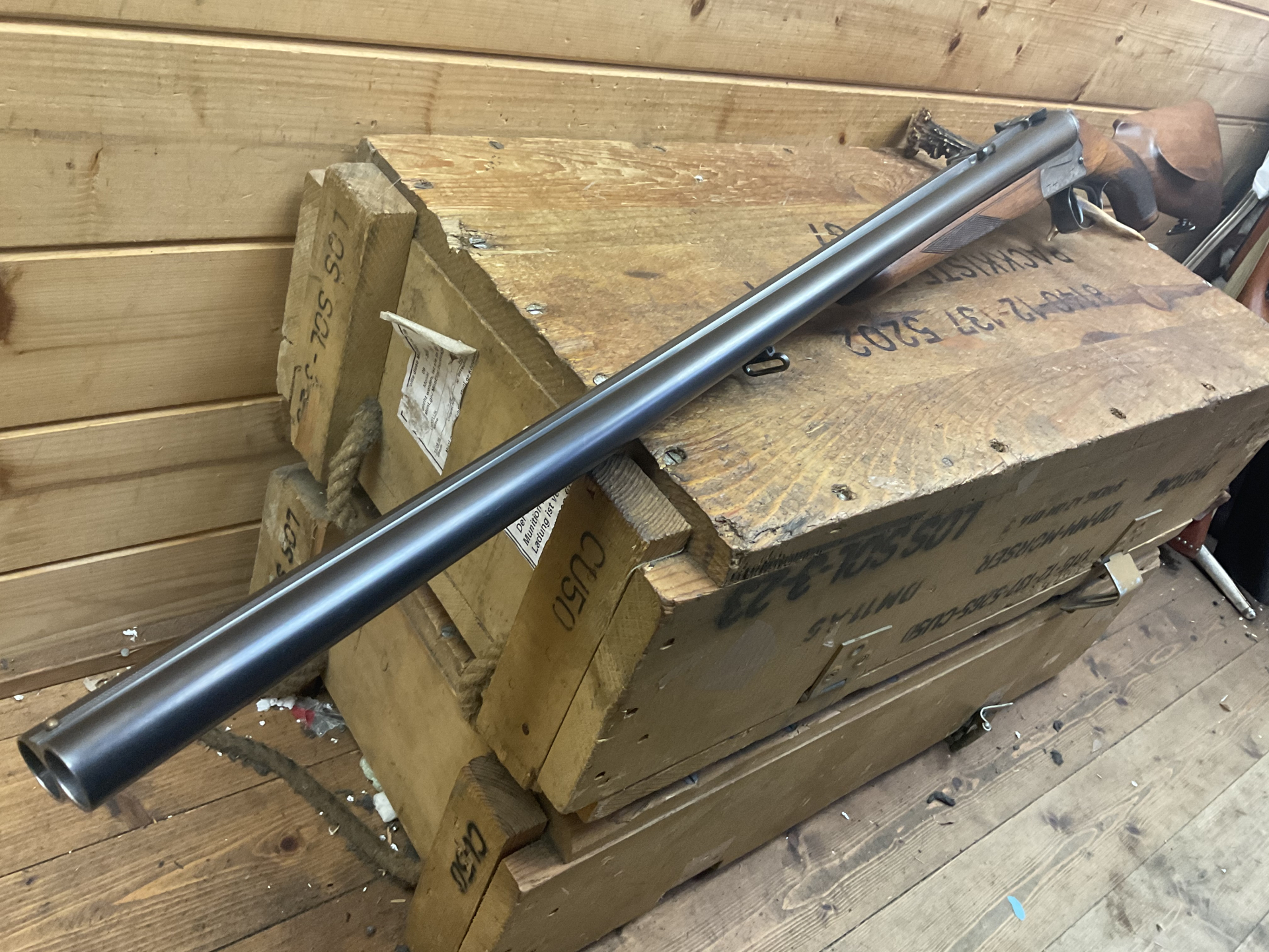 SIMSON Suhl Doppelflinte, Kal.12/70,12/70, mit SEM – Bild 3