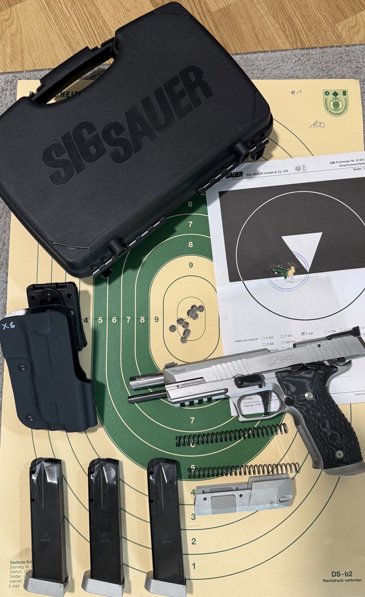 Sig Sauer P226 X-Six Supermatch 9mm deutsche Fertigung mit Zubehör – Bild 1
