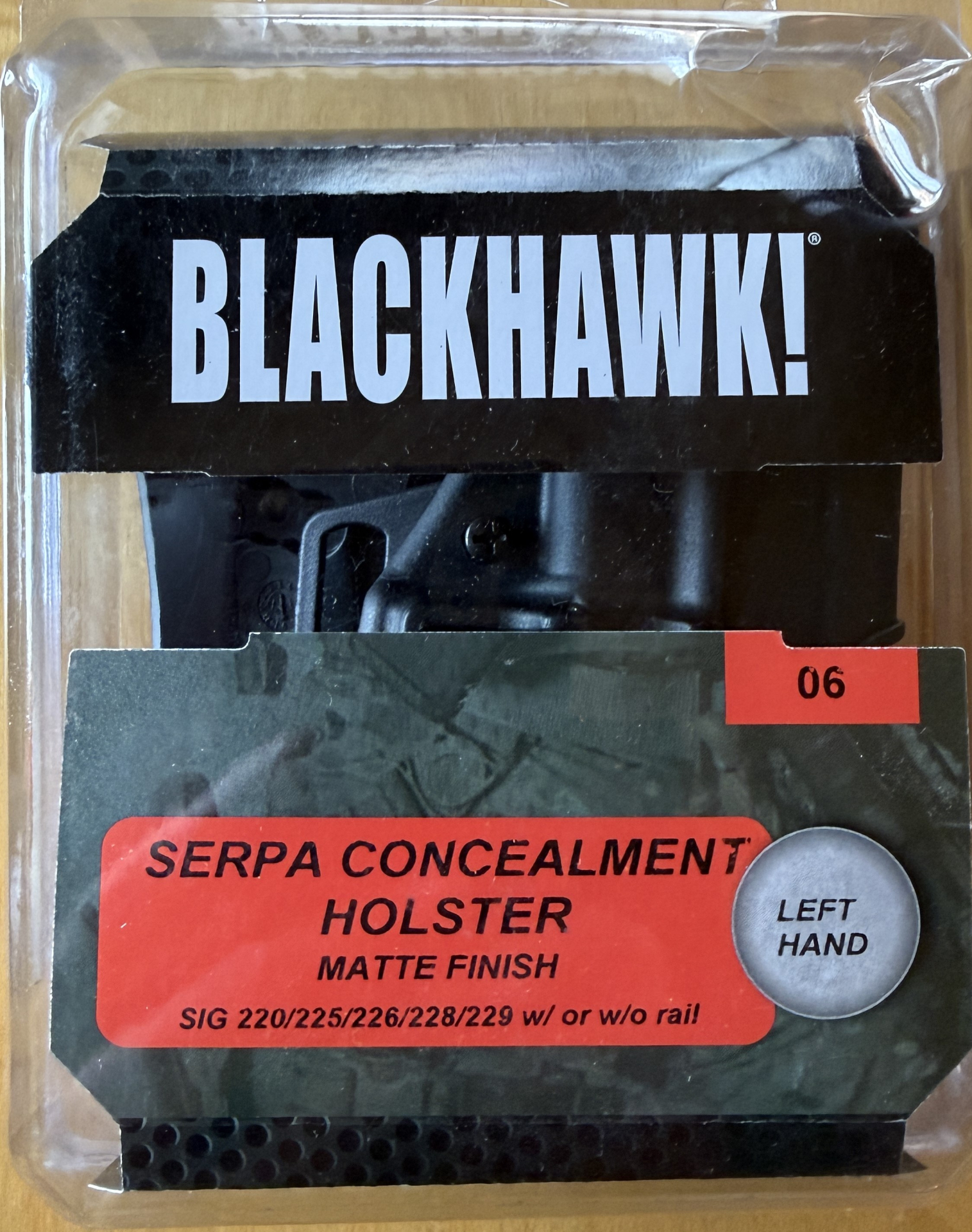 [QB] original verpacktes Blackhawk Serpa Concealment Holster für Linkshänder – Bild 1