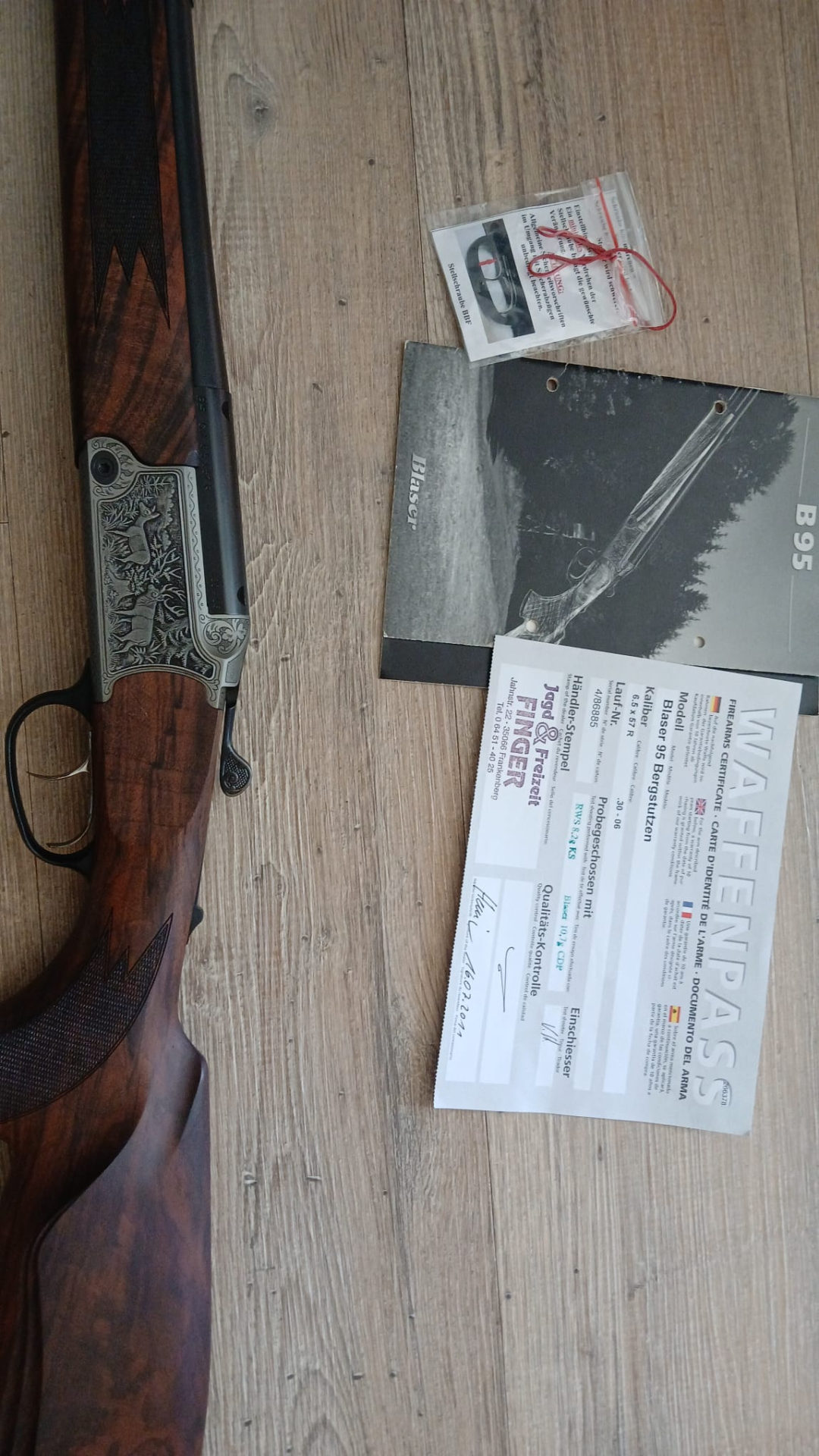 Blaser B95 in 3006 und 6,5x57R und beide Läufe zu stechen – Bild 2