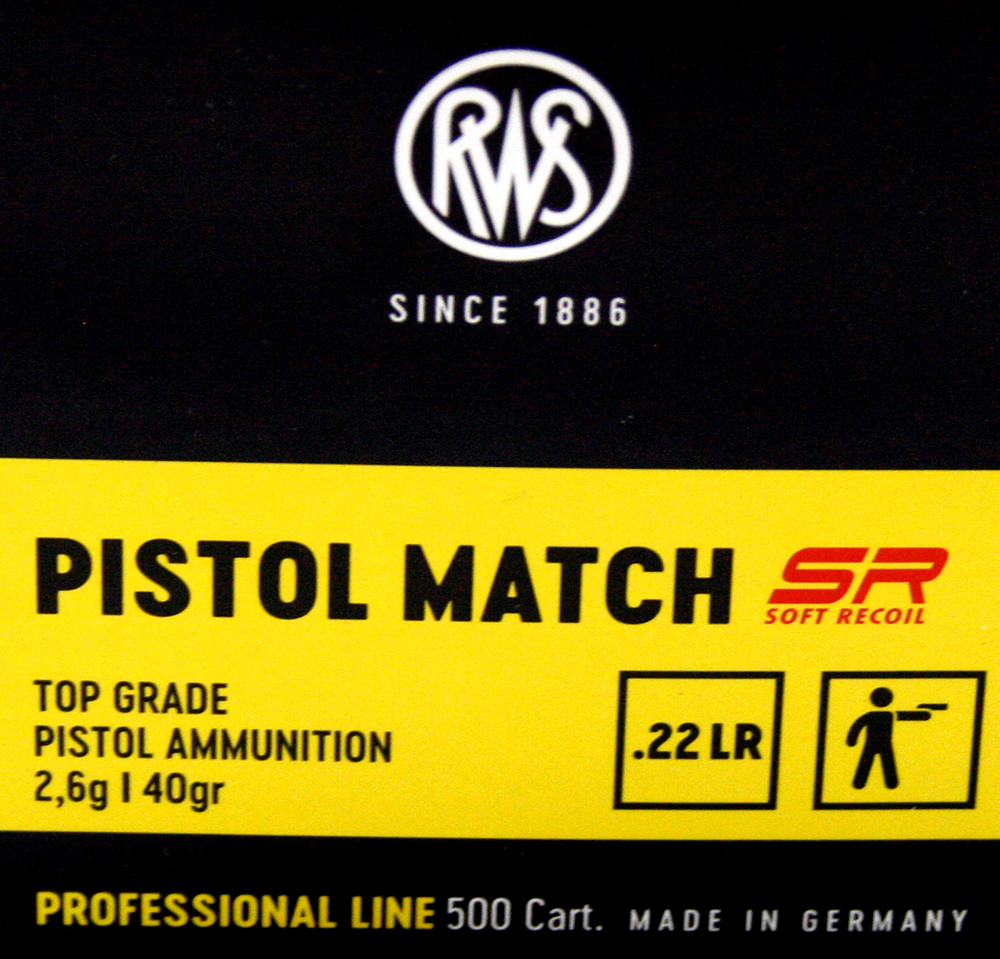 50 Stück / Schuss RWS .22 l.r. lfb KK Munition PISTOL MATCH SR 40grs 2,6g LRN Blei Rundkopf 260 m/s – Bild 1