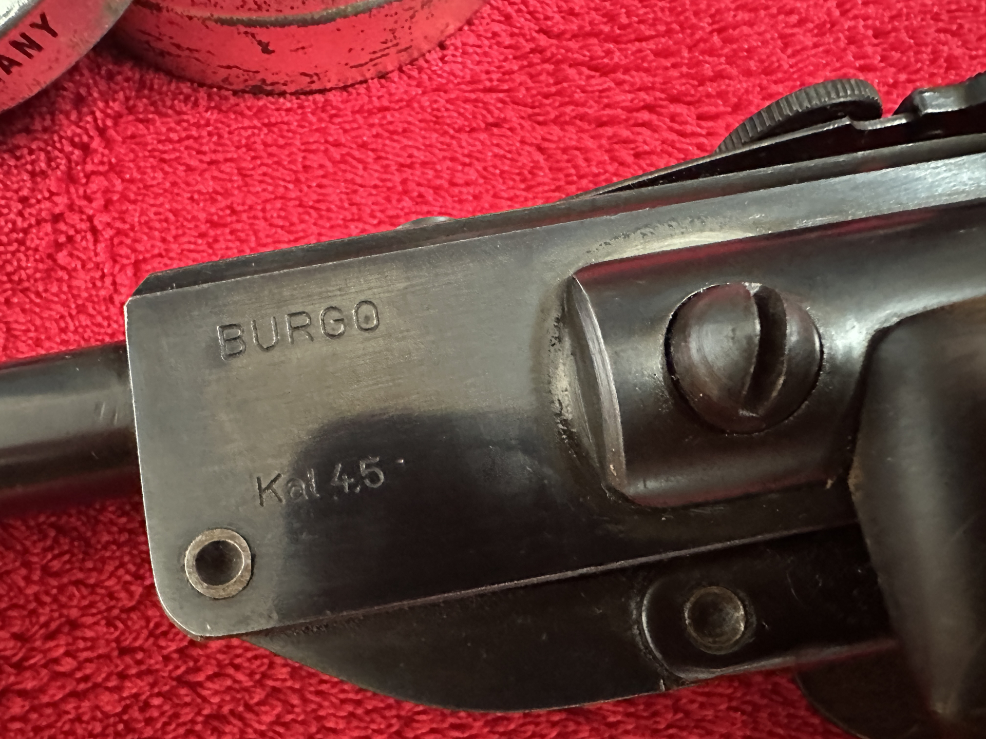 +++Sammler&Jäger Original BURGO -Cal.4.5 mm 60-er Jahre noch ohne F-stark -Rarität so aus Sammlung ! – Bild 2