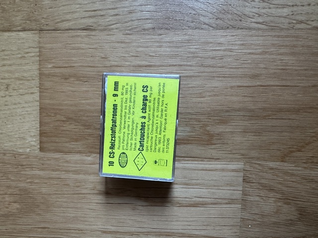 10 CS-Reizstoffpatronen 9 mm – Bild 1