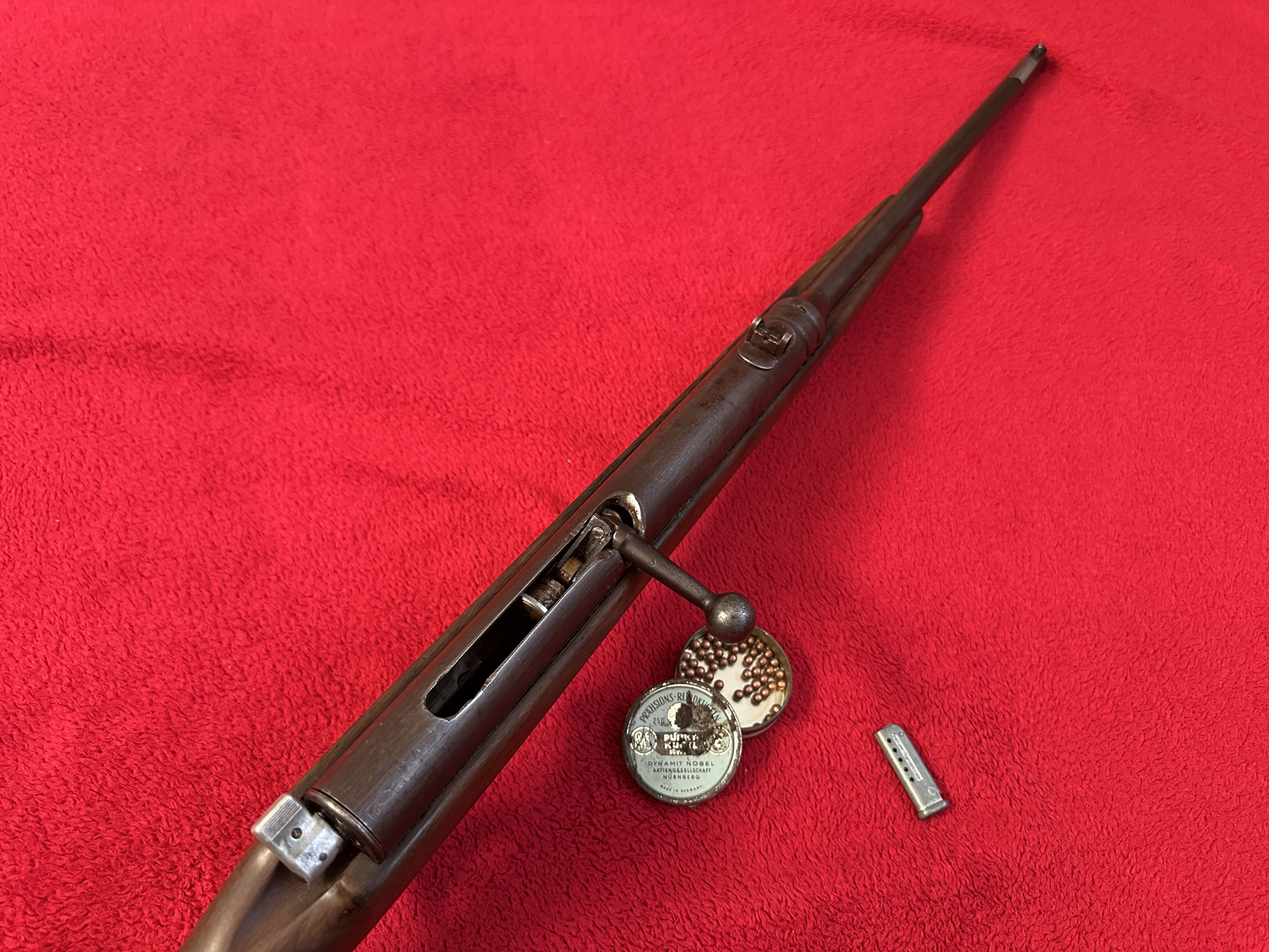 ===>Sammlerstück!Anschütz Erzeugnis Mod.275-Cal.4.4 mm -Schiessbudengewehr stark & präzise selten so – Bild 4