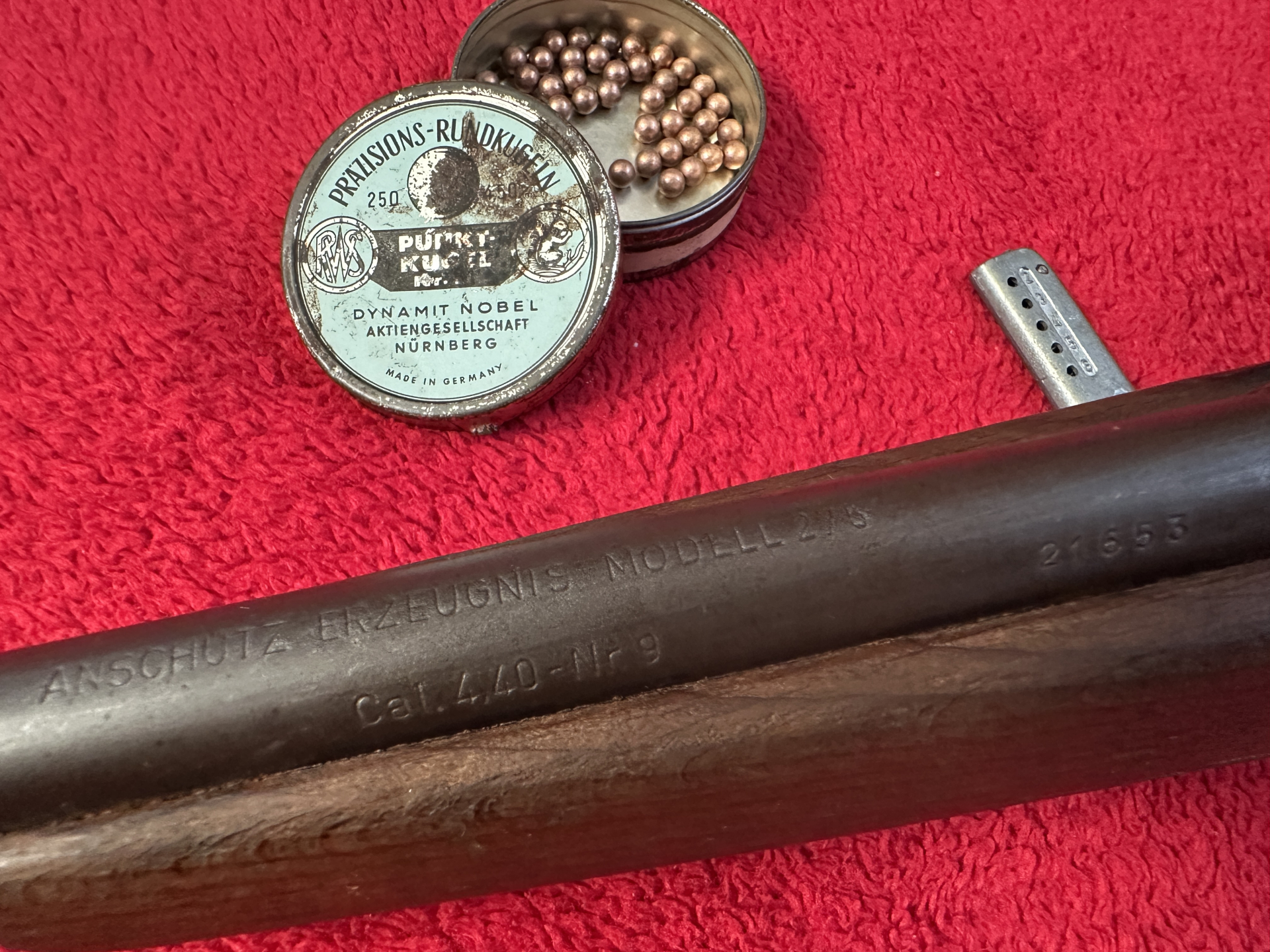 ===>Sammlerstück!Anschütz Erzeugnis Mod.275-Cal.4.4 mm -Schiessbudengewehr stark & präzise selten so – Bild 5
