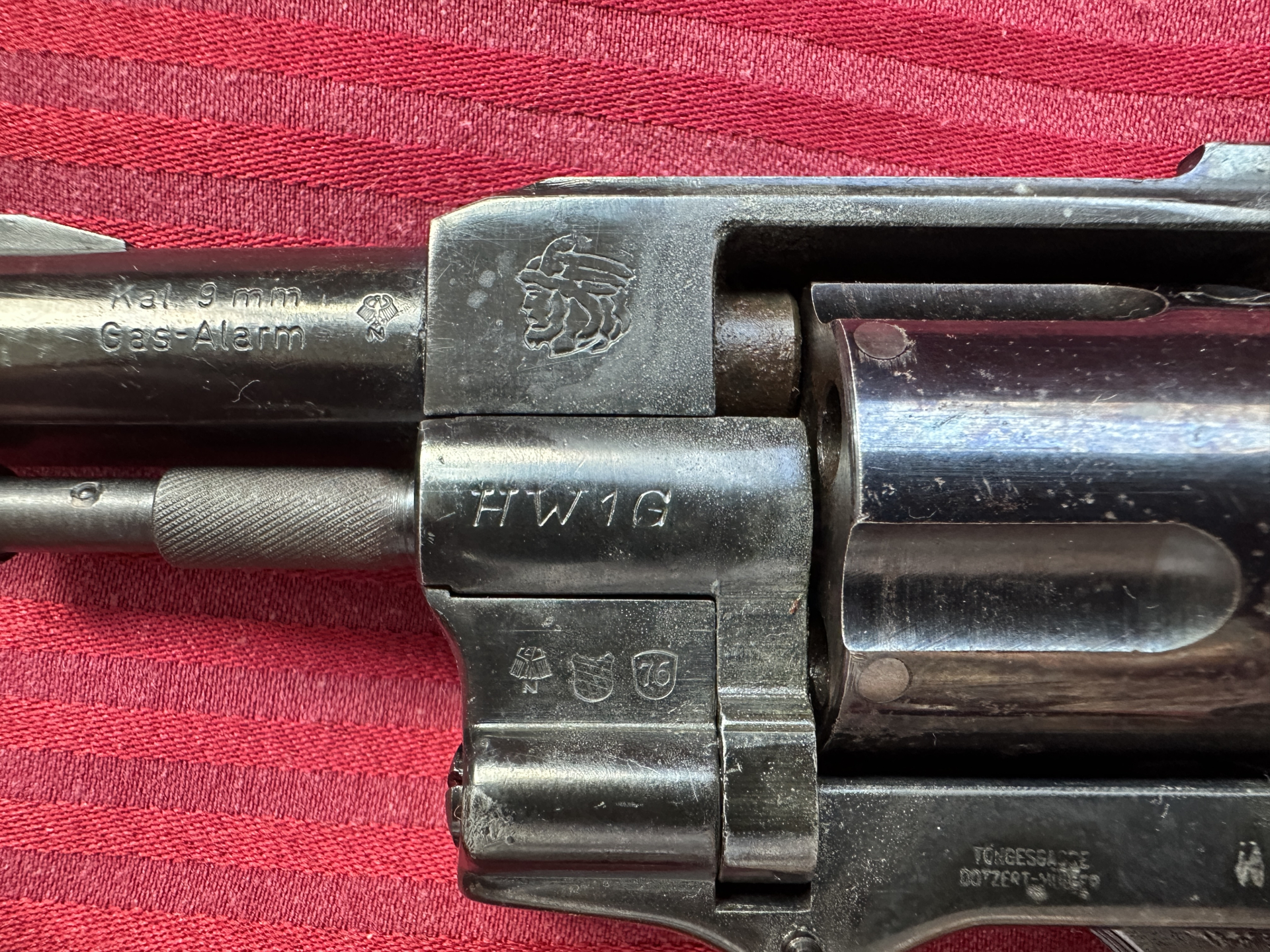 ===>Bester Arminius - HW1G von 1976 -Cal.9mm viel Stahl für Verteidigung -Rarität so aus Sammlung !! – Bild 5