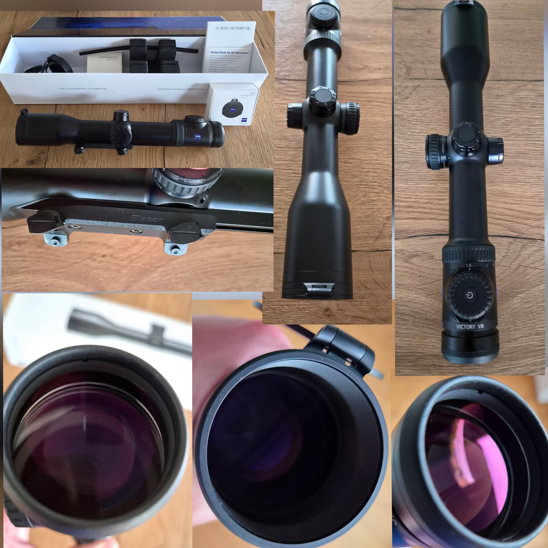 Zeiss V8 1,8-14x50 mit Schiene und Blaser Sattelmontage – Bild 1