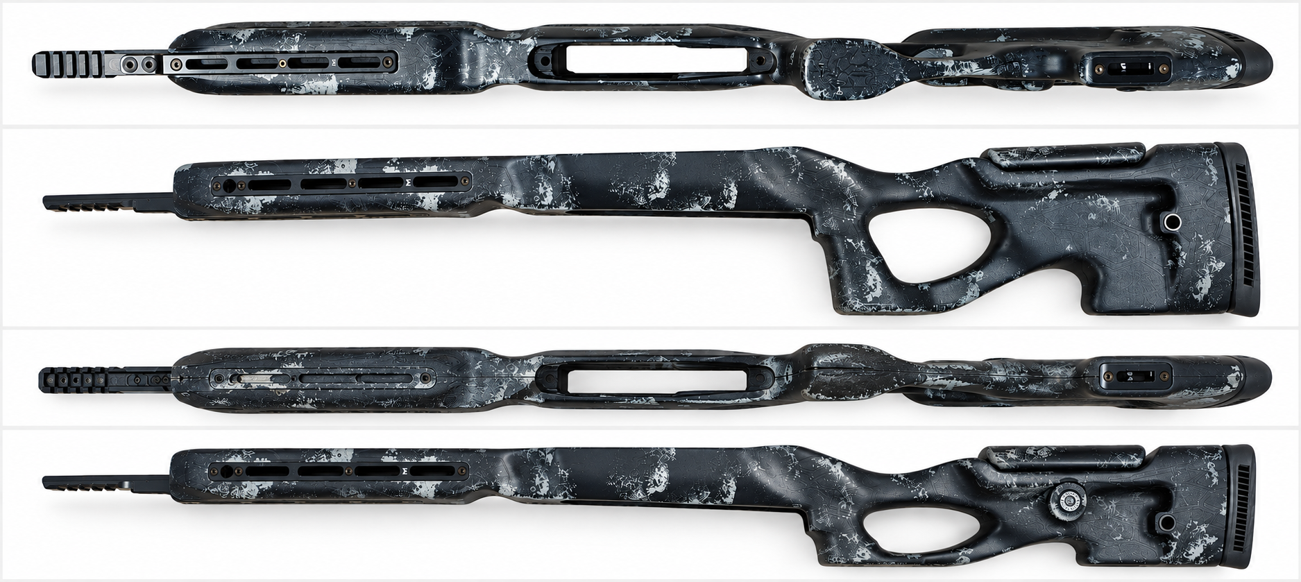 GGS OUTLAW Schaft für Tikka T3/T3x/T1x – TAC M-LOK – Dark Night – neuwertig – Bild 1