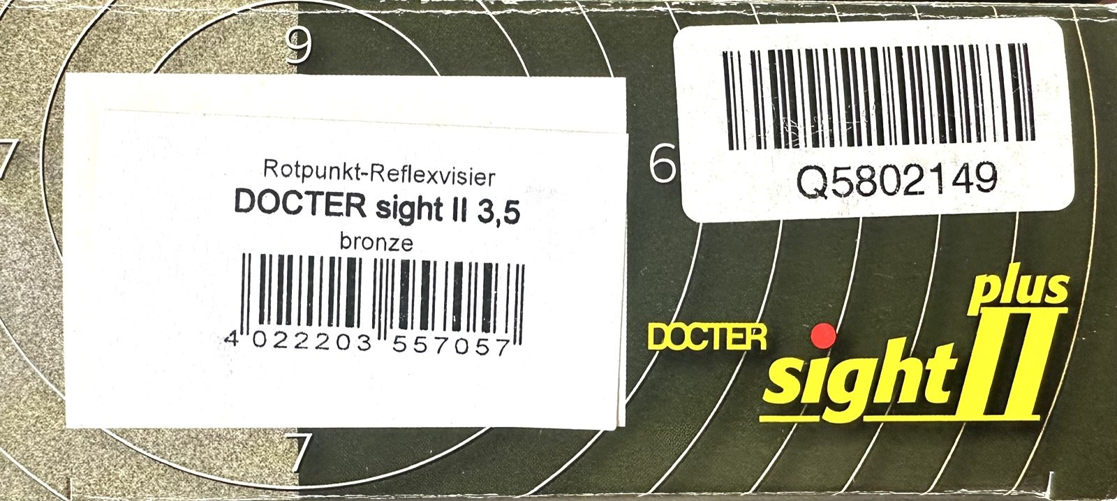 DOCTER sight II 3,5 Rotlicht-Reflexvisier, Verpackung, Werkzeug & Handbuch – Bild 3