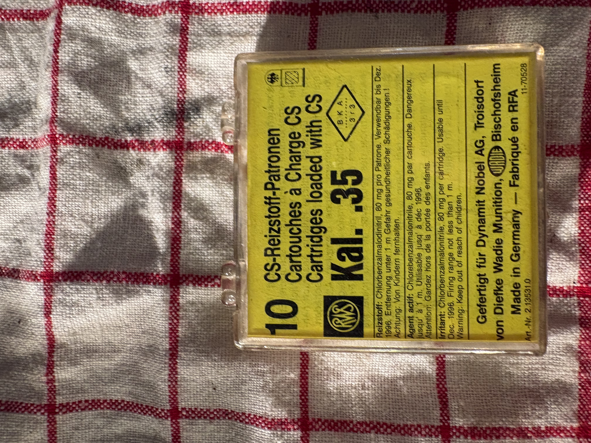 PLATZ und CS GAS Munition in Kaliber .35mm – Bild 3