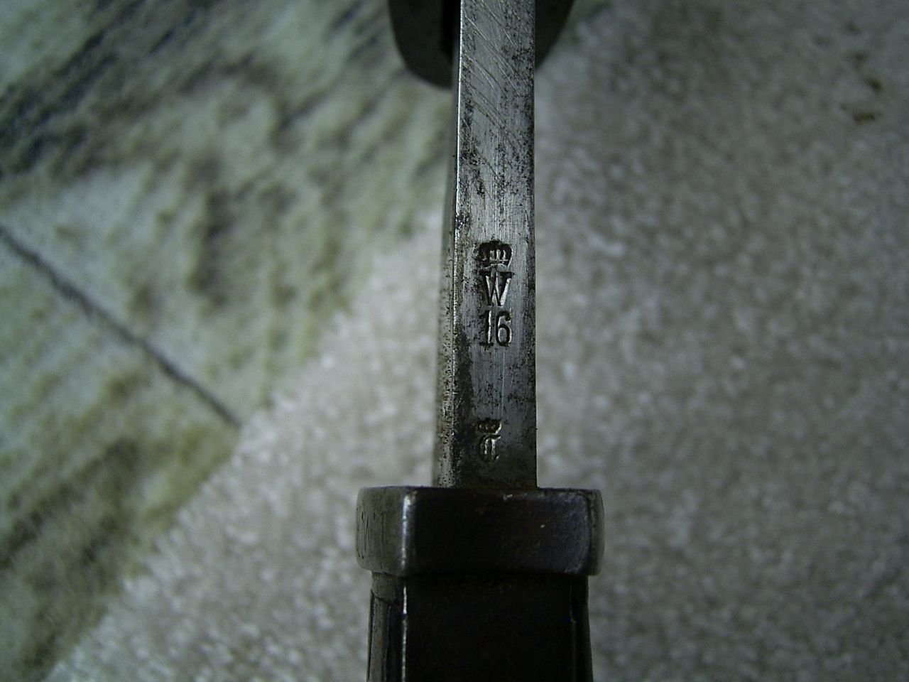 Seitengewehr 98/05 mit Truppenstempel MK – Bild 6