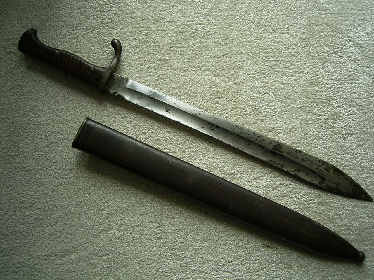 Seitengewehr 98/05 mit Truppenstempel MK – Bild 1
