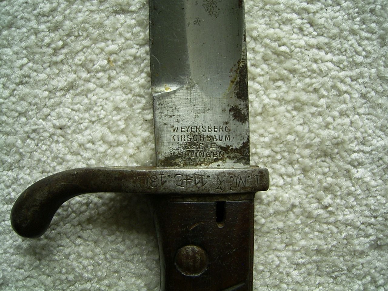 Seitengewehr 98/05 mit Truppenstempel MK – Bild 3