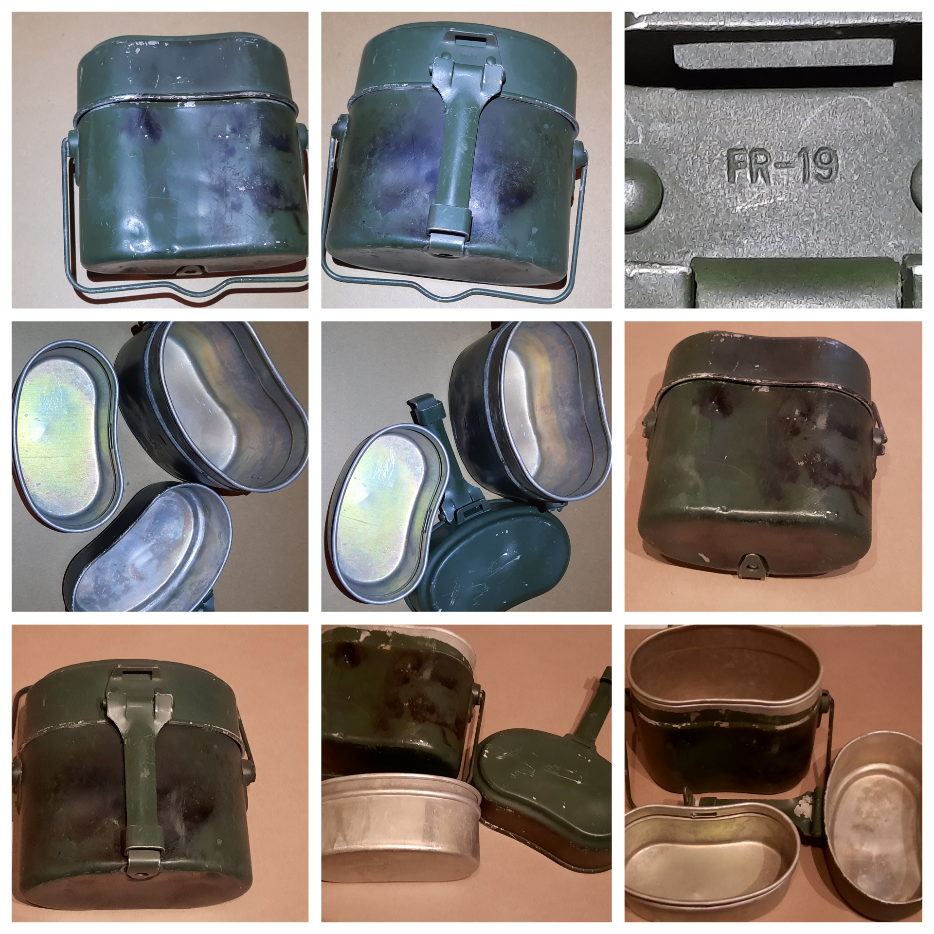 Bundeswehr essGeschirr 3teilig aluminium – Bild 1