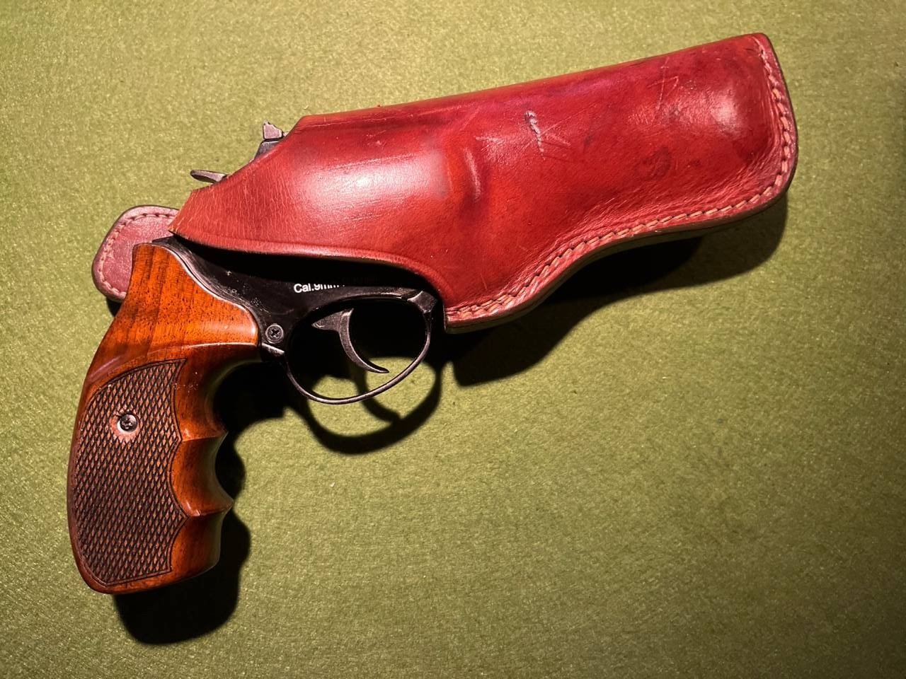 BUCHEIMER AFM-325 FEDERAL MAN GÜRTELHOLSTER S&W 15/19 AUCH COLT ÄHNLICHE KLASSISCHE REVOLVER 3-4,0" – Bild 1
