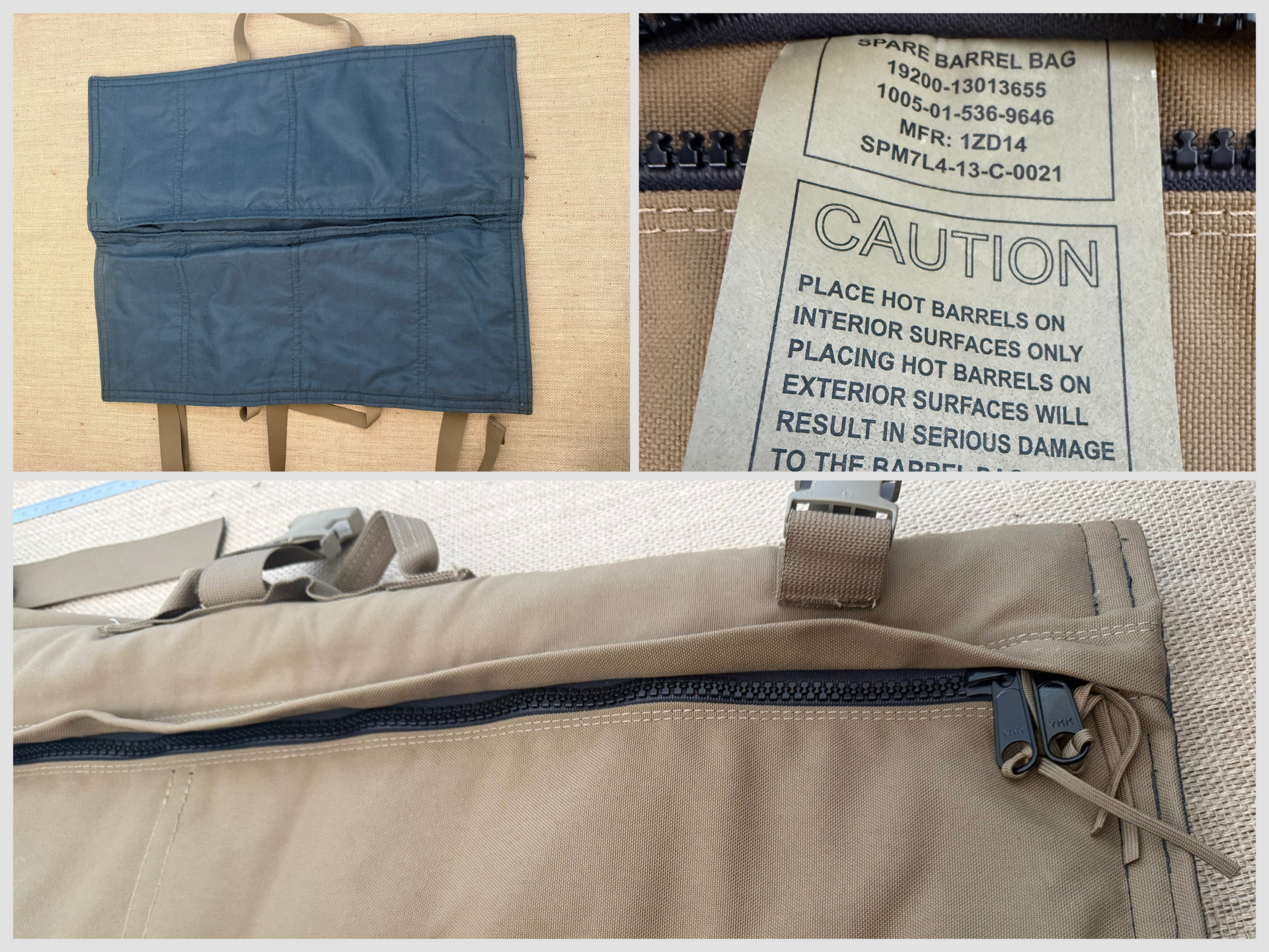 Spare Barrel Bag US-Army Surplus M249/240 / Gewehrtache Upper Receiver Schalldämpfer etc. – Bild 2